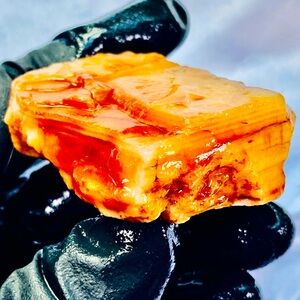 Orange White Banded Banding Jasper Agate Raw Natural Rough Mineral Rock Stone